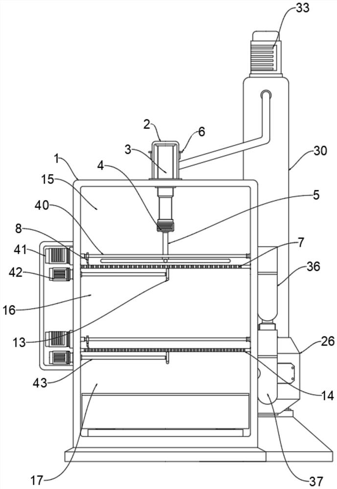 Particle screening device for pig feed production and working method thereof