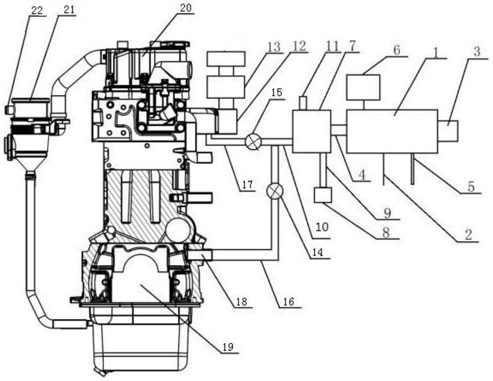 Engine air inlet and crankcase preheating combined system and preheating method thereof