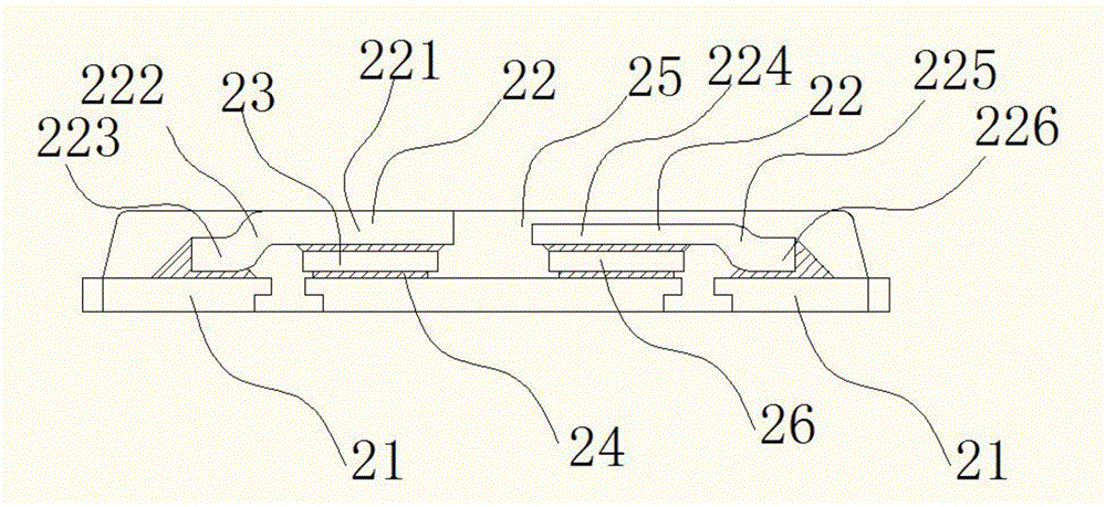 Multi-chip multi-matching tiled sandwiched core package structure with partial framework exposed and process method of structure