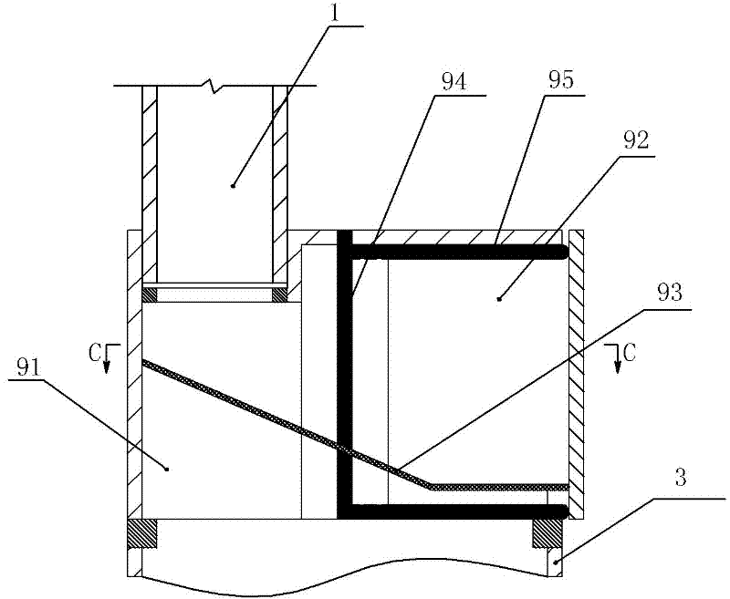 Household wastewater recycling device