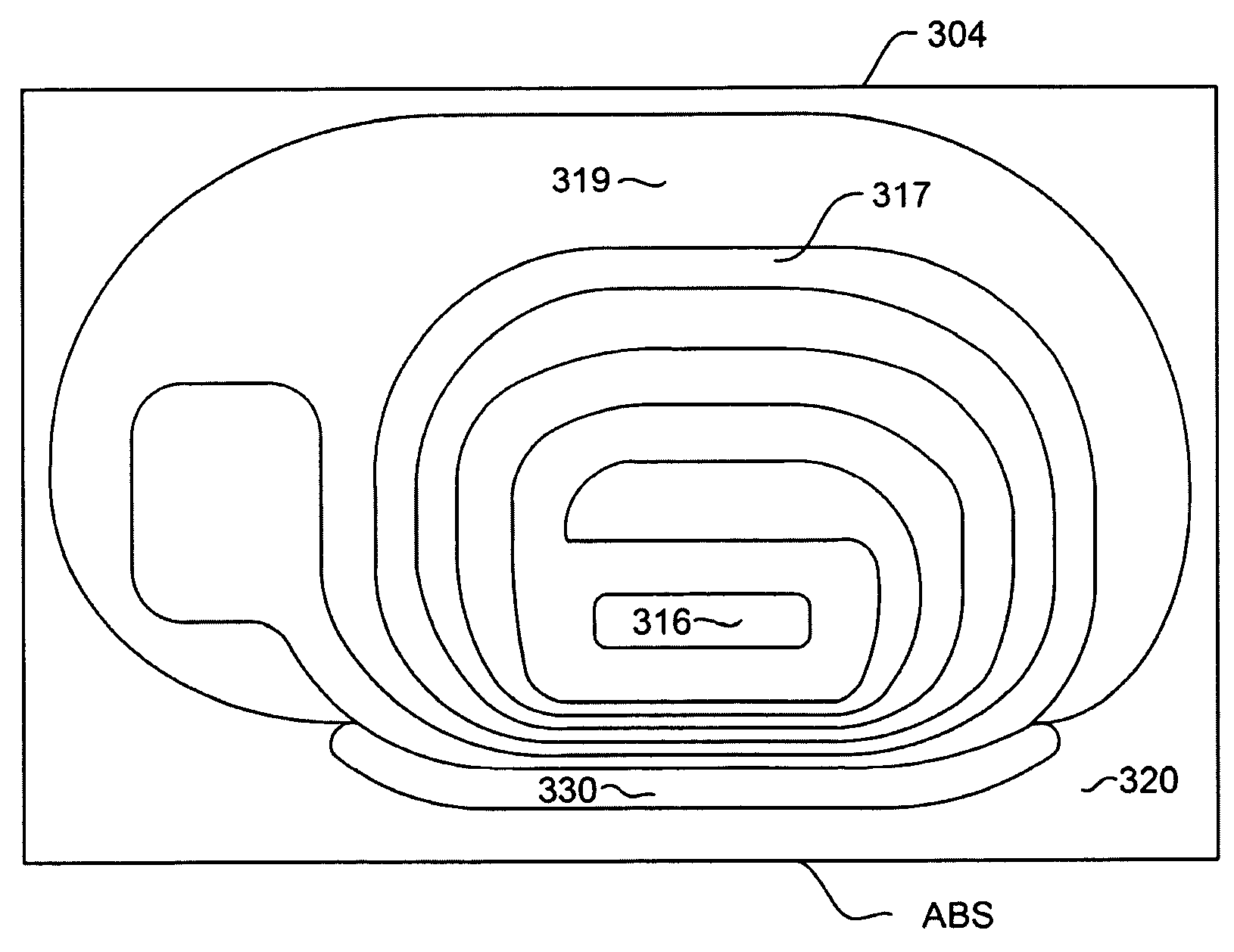 Perpendicular magnetic recording head with photoresist dam between write coil and air bearing surface
