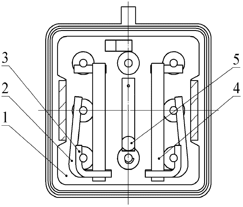 Square sealed radio-frequency electromagnetic relay