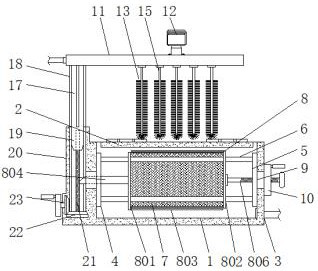 Laboratory test tube cleaning device capable of conducting batch cleaning