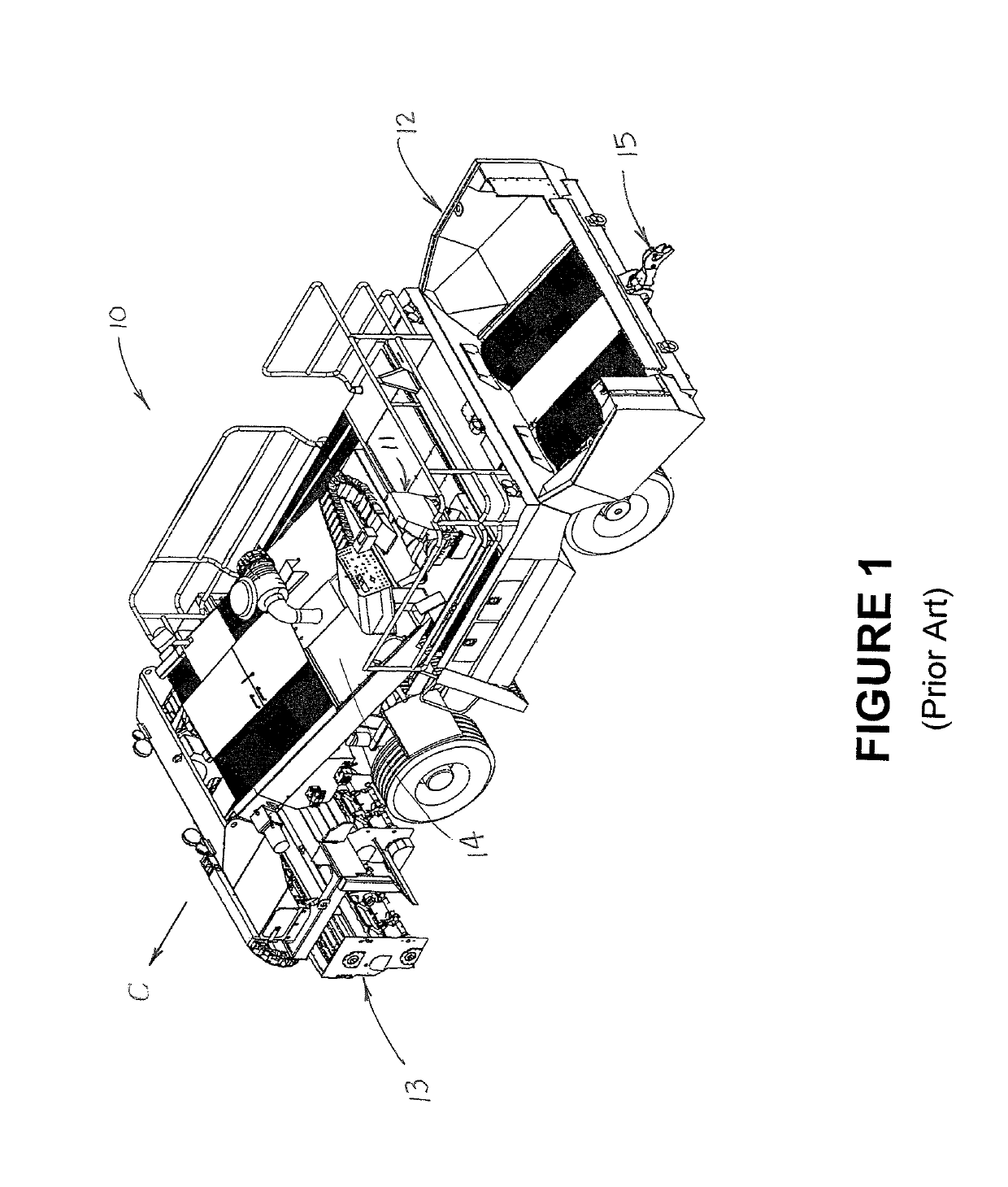 Method and apparatus for spreading chips on roadway using foamed asphalt cement