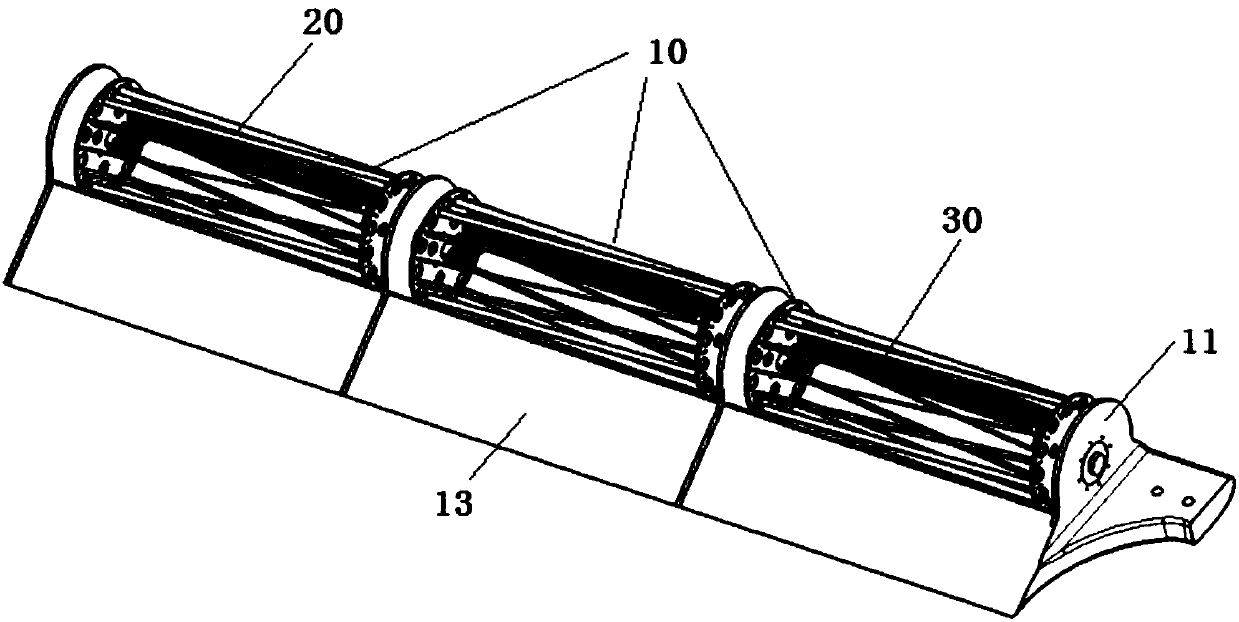 Cross flow type fan wing device