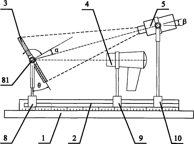 Combined measuring device and method for air outlet temperature filed of wind tube