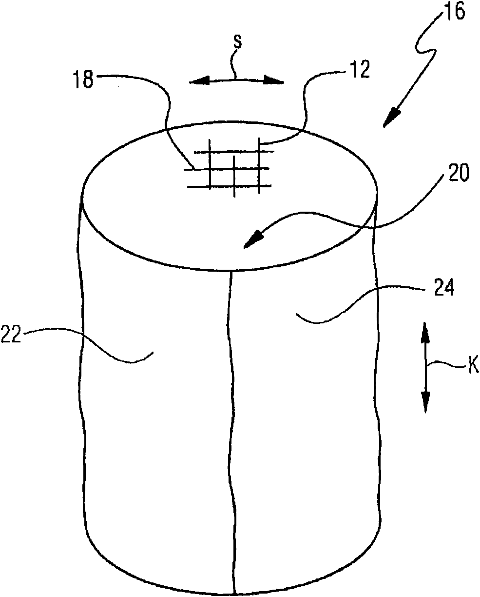 Fabric belt for a machine for producing web material, in particular paper or paperboard