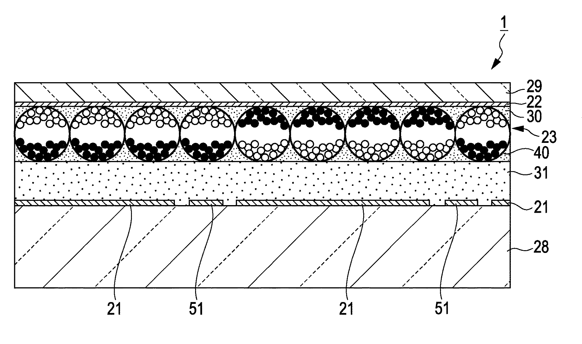 Electrophoretic display device and electronic apparatus