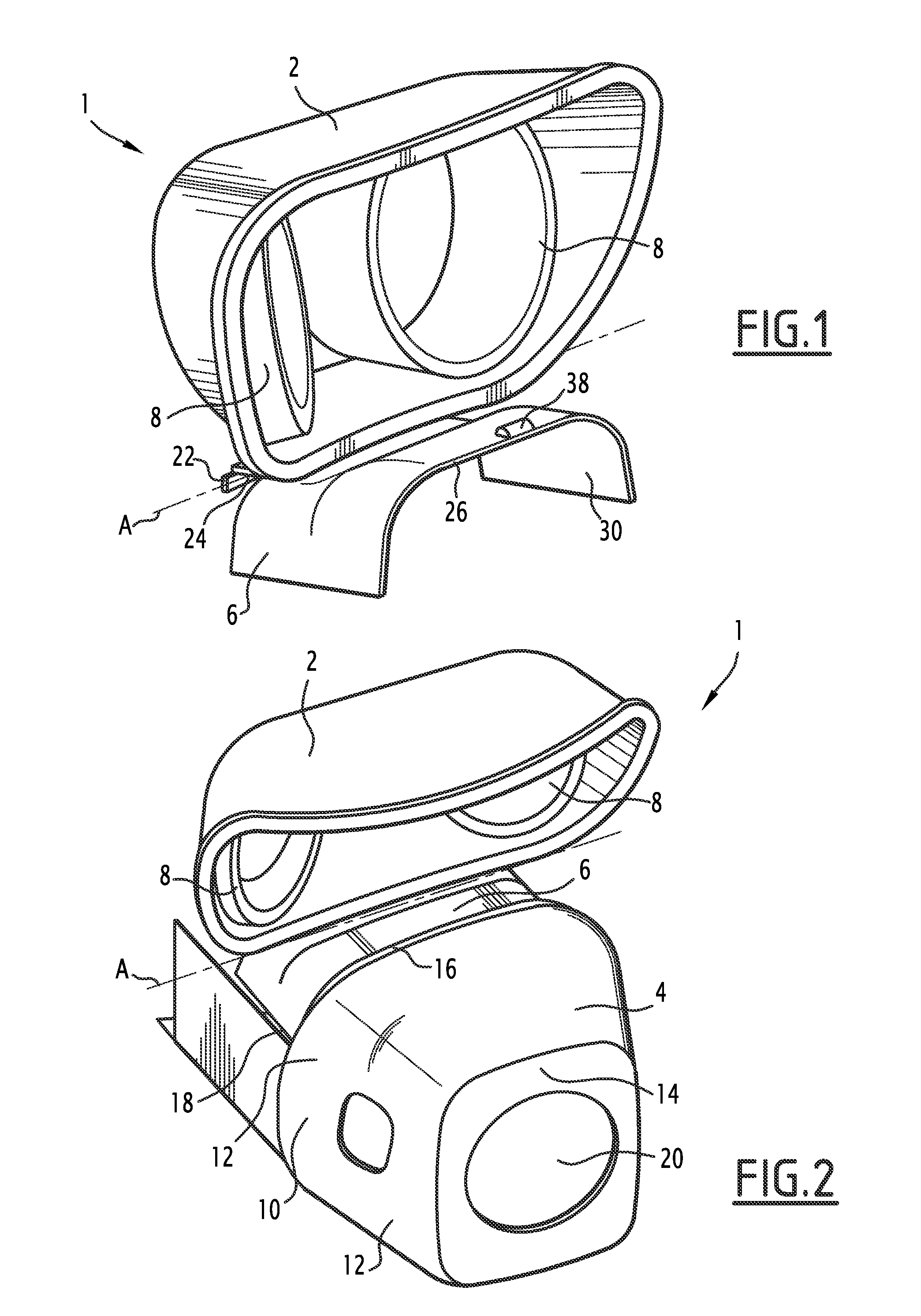 Trim assembly for a vehicle making it possible to conceal a technical space