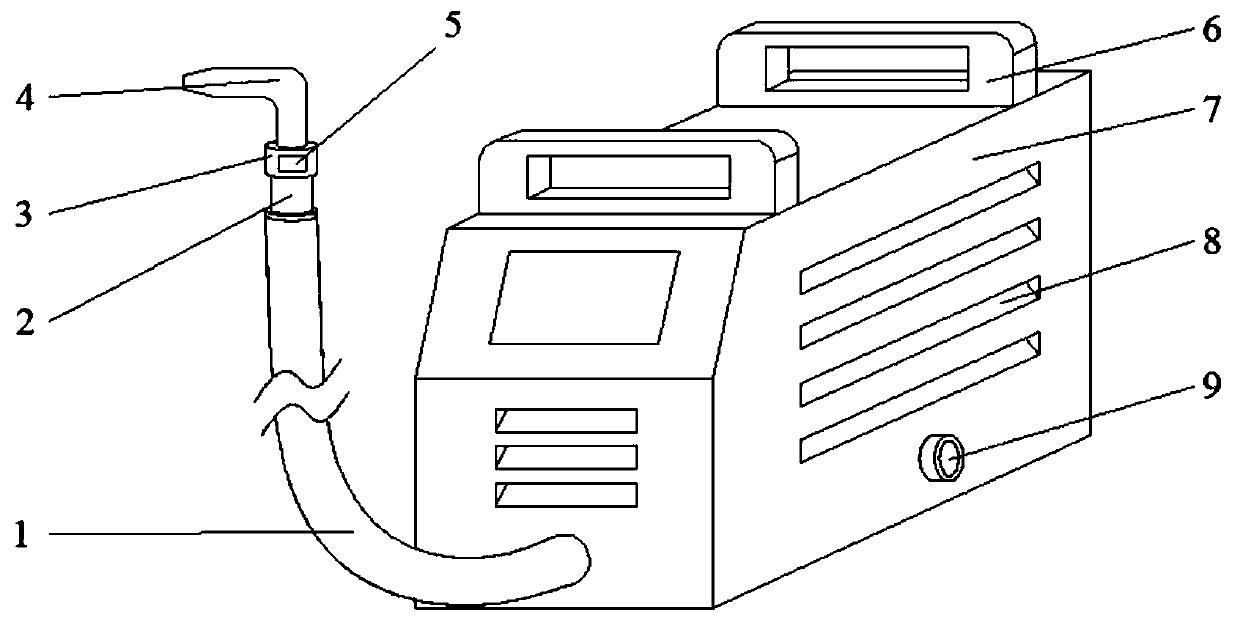 Double-pulse MIG/MAG welding machine capable of reducing number of welding air holes