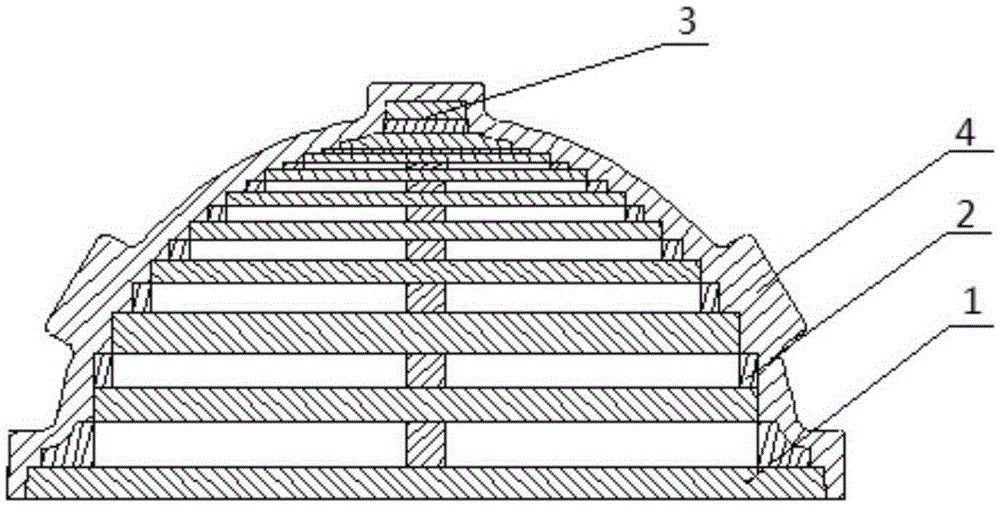 Composite structure for improving efficiency of fused deposition modeling (FDM) printing mold