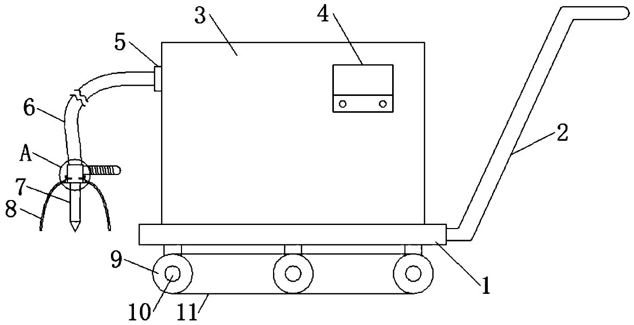 Electric tower steel component welding device