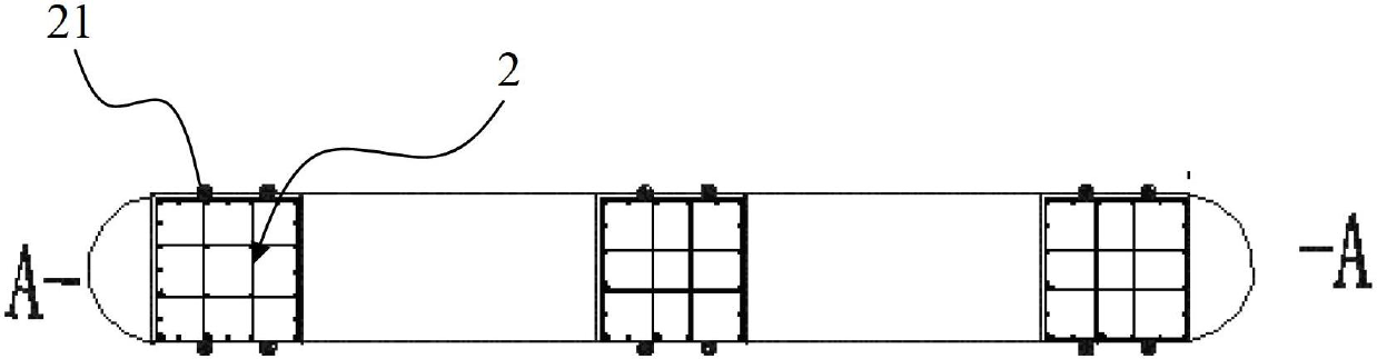 Variable cross section construction method for underground continuous wall