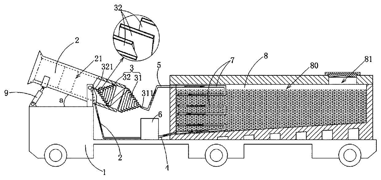 High-efficiency tunnel cooling vehicle