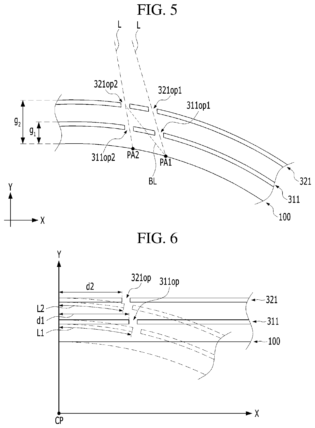 3D Display Apparatus in which a Display Panel has a Curvature