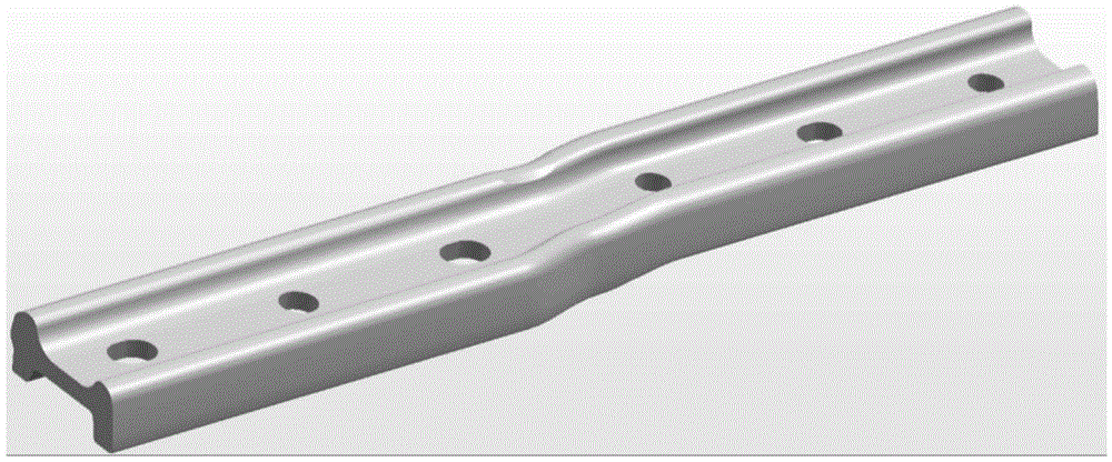 Manufacturing method for special-shaped fishplate and dies