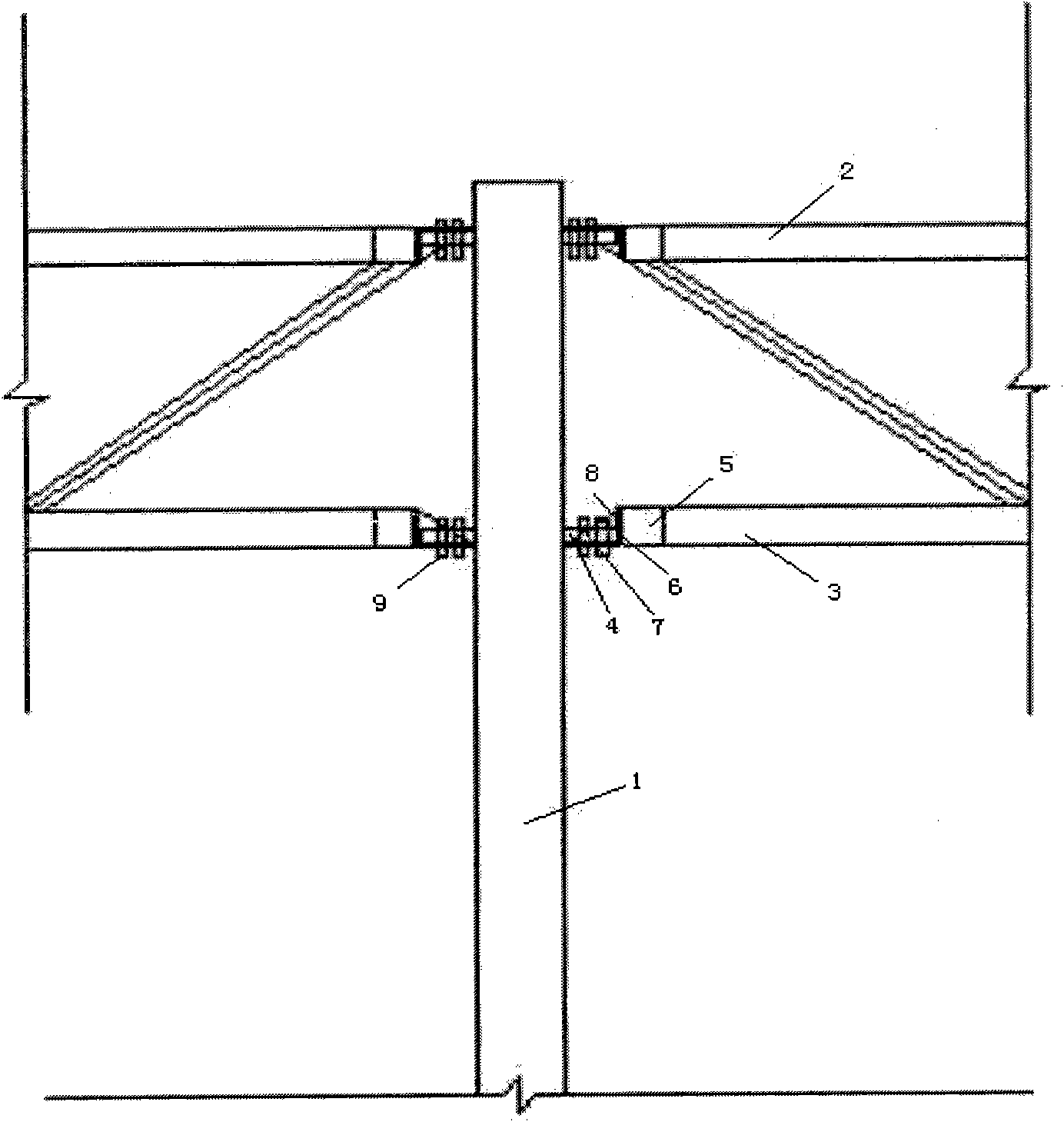 Installation method of combined joint with steel structure
