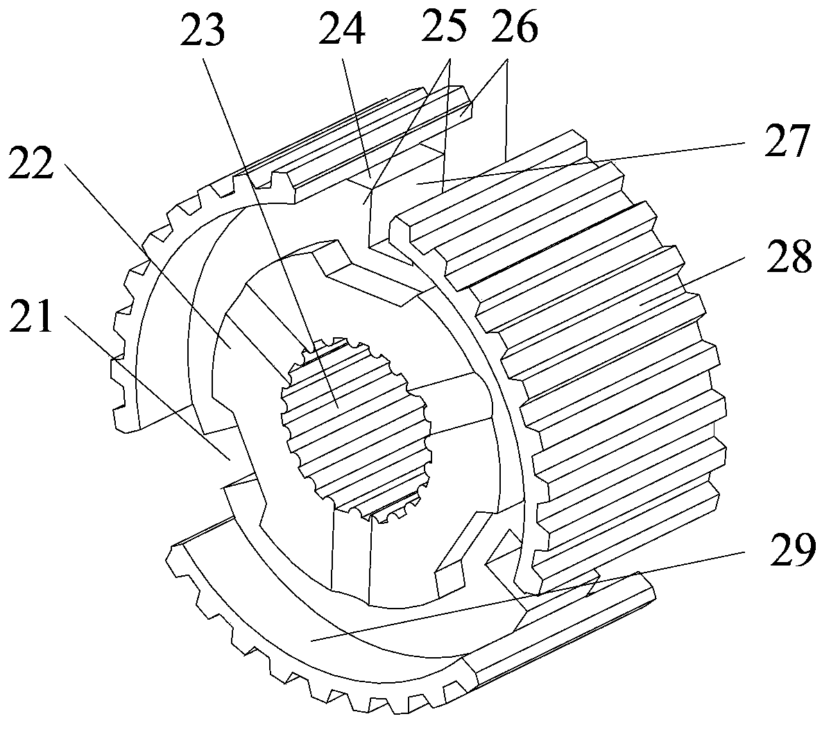 Reinforced synchronizer