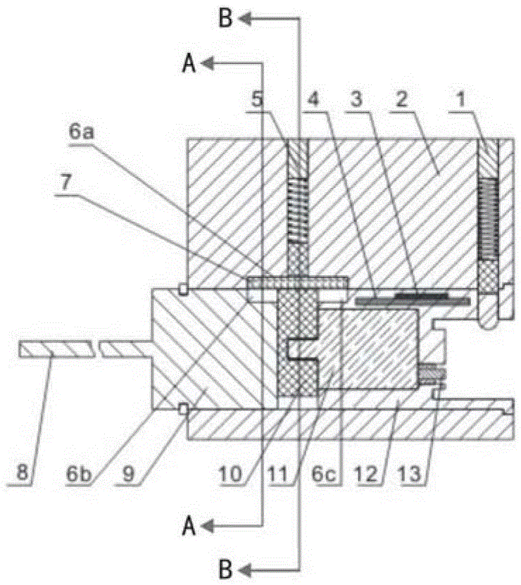 Micro power consumption simple clutch electronic lock head