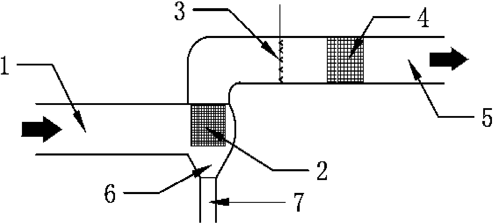 Tail gas purifying device