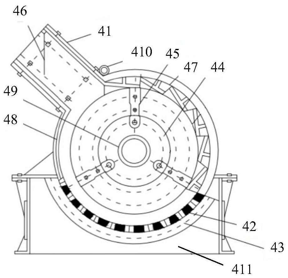 Coal slime drying and crushing device and drying and crushing method