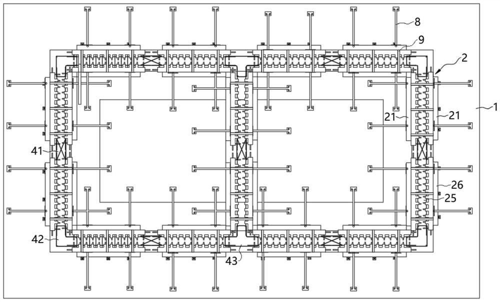 Joint structure of assembled integral pool with laminated slab structure