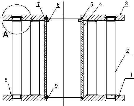 Quick mounting and dismounting structure for filter cores of filter
