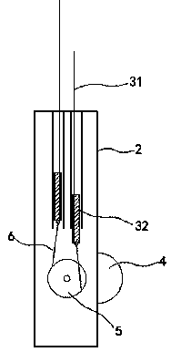 Logging machine delimbing device