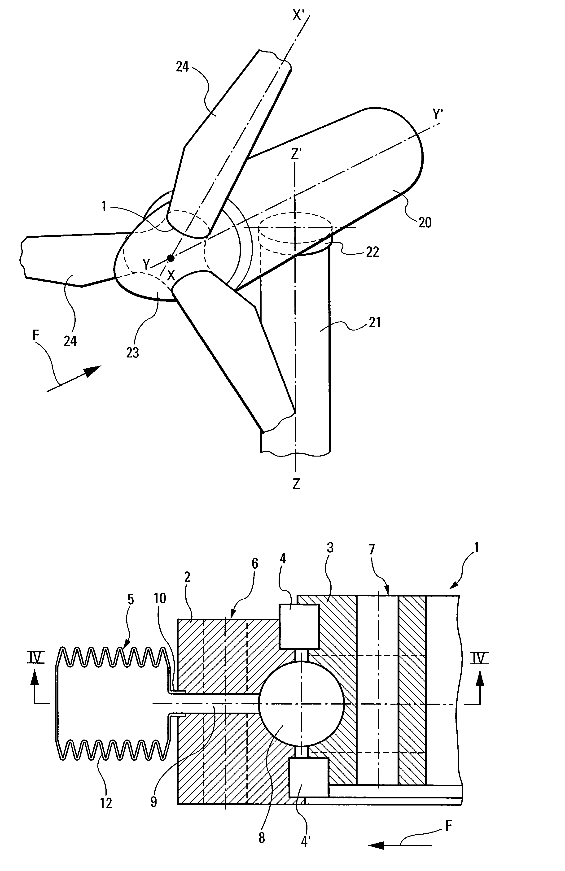 Device for improving the lubrication of bearings, particularly in wind turbines