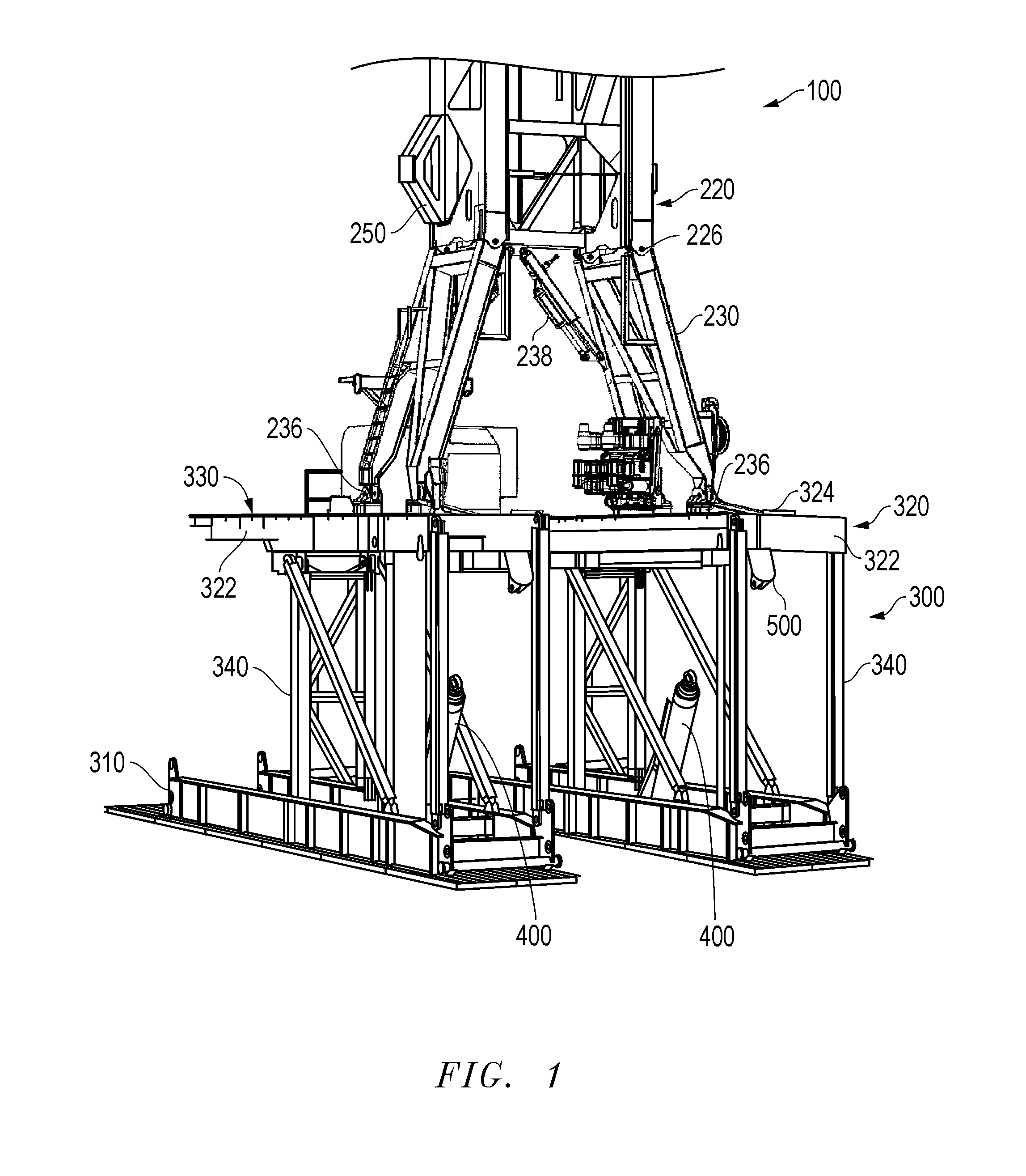 Fast transportable drilling rig system