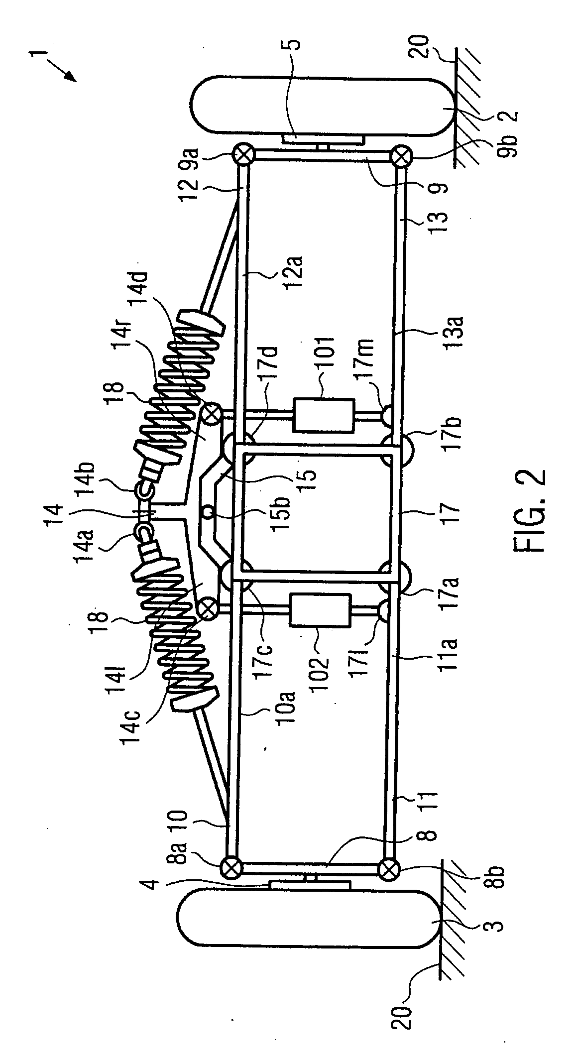 Suspension tilting module for a wheeled vehicle and a wheeled vehicle equipped with said suspension tilting module