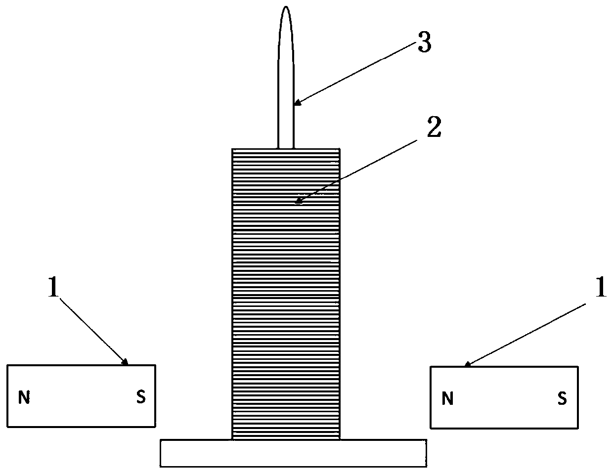 Metal sheet separation device based on magnetic field