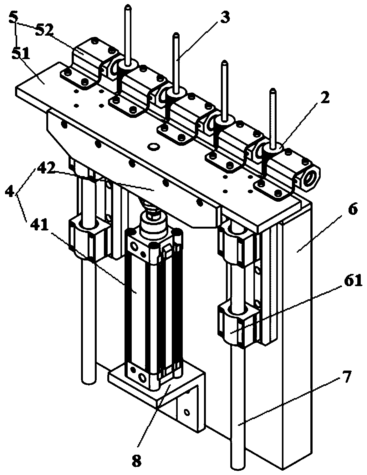 Metal sheet separation device based on magnetic field