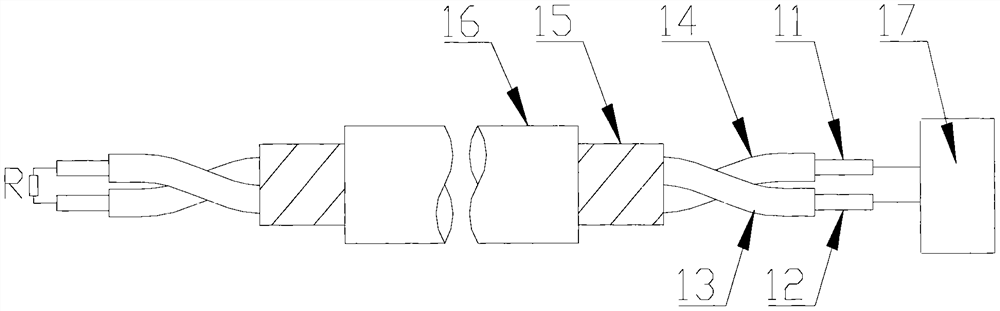 Alarm method of linear composite thermal detector