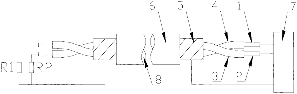 Alarm method of linear composite thermal detector