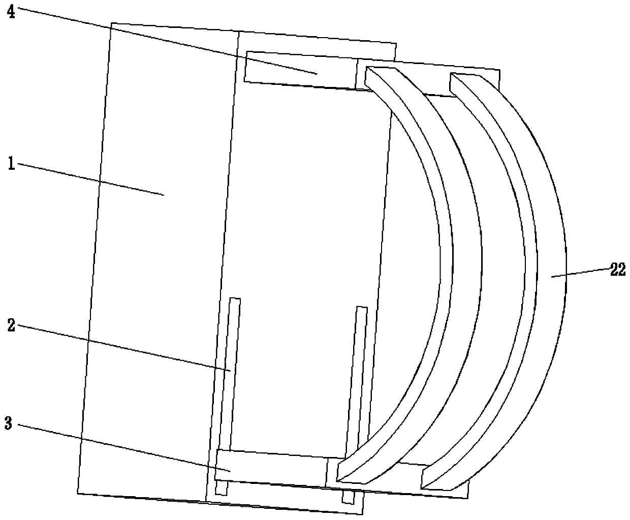 Coronary artery blood vessel flow measuring device and measuring method thereof