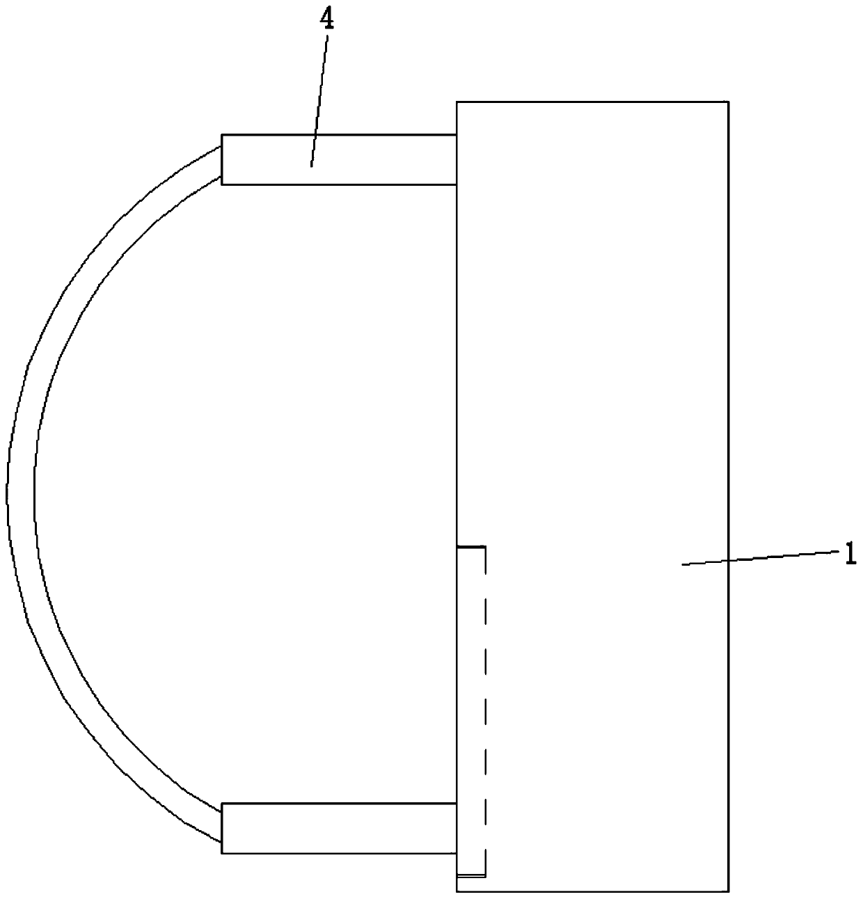 Coronary artery blood vessel flow measuring device and measuring method thereof