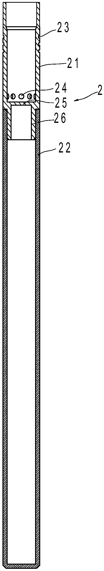 Hollow fiber membrane filter core and packaging method thereof