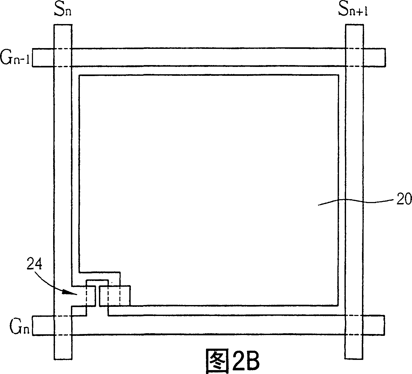 Liquid crystal display with double-film transister pixel structure