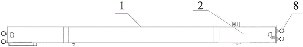 Outer clamping type low-frequency antenna walking support for ground penetrating radar