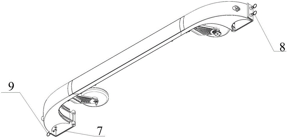 Outer clamping type low-frequency antenna walking support for ground penetrating radar