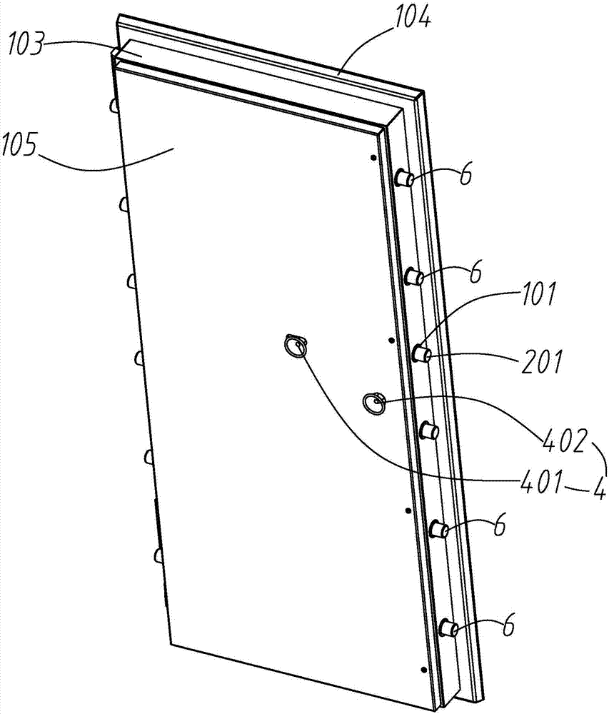 Vault door capable of being unlocked in the interior