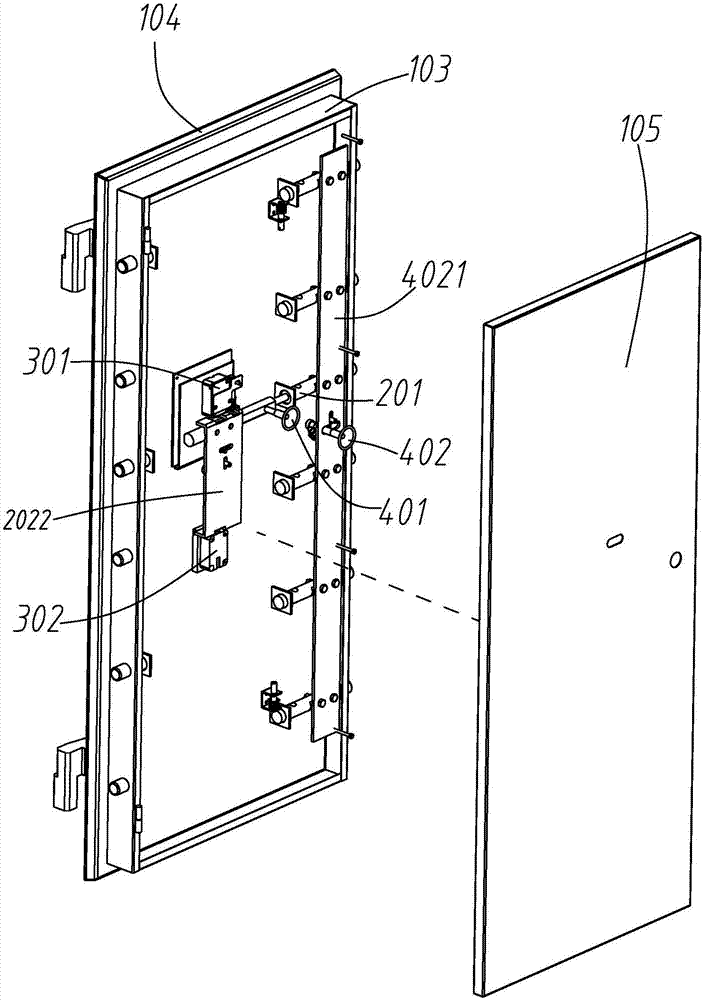 Vault door capable of being unlocked in the interior