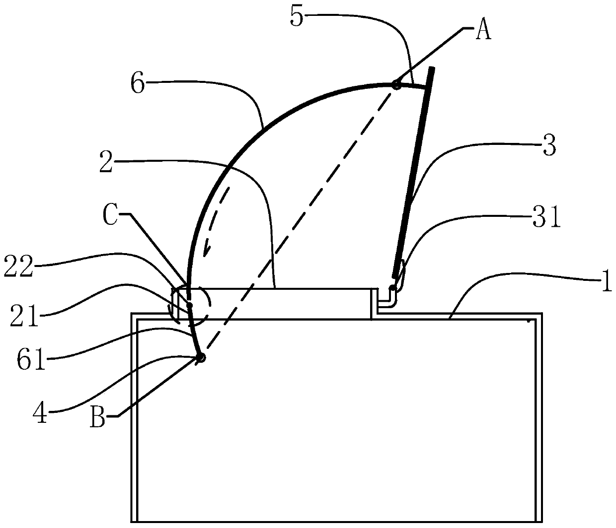 A hand held hatch cover structure and its opening and closing method