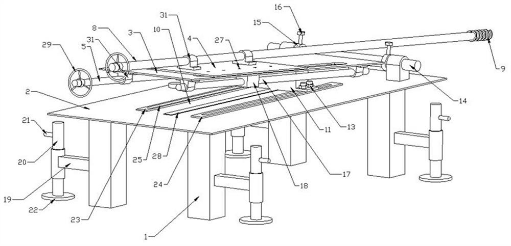 A soil nailing wall hole forming device