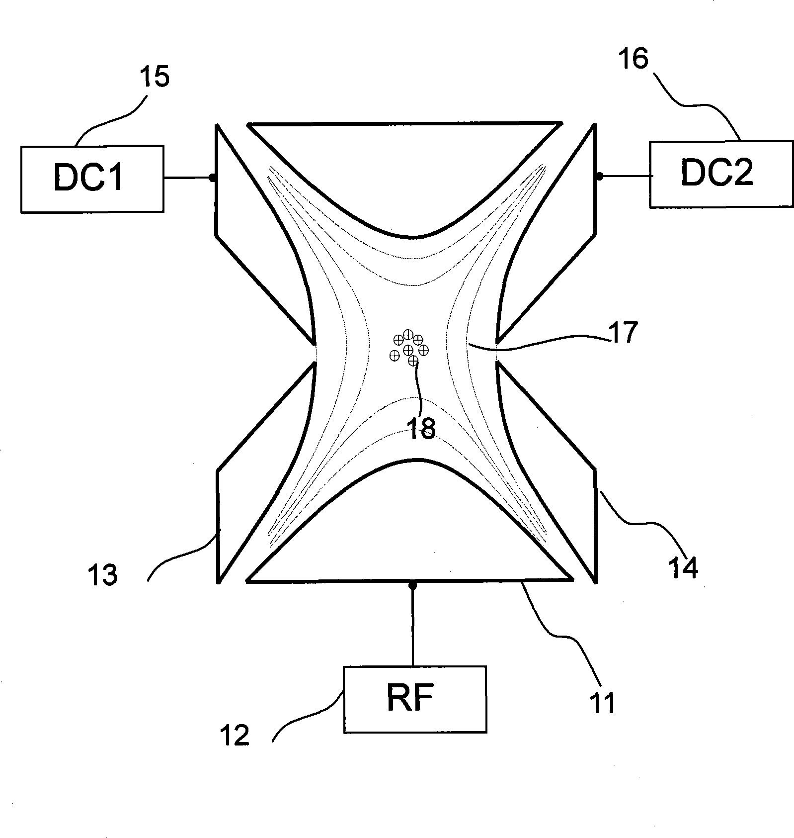 Annular tube shaped electrode ion trap