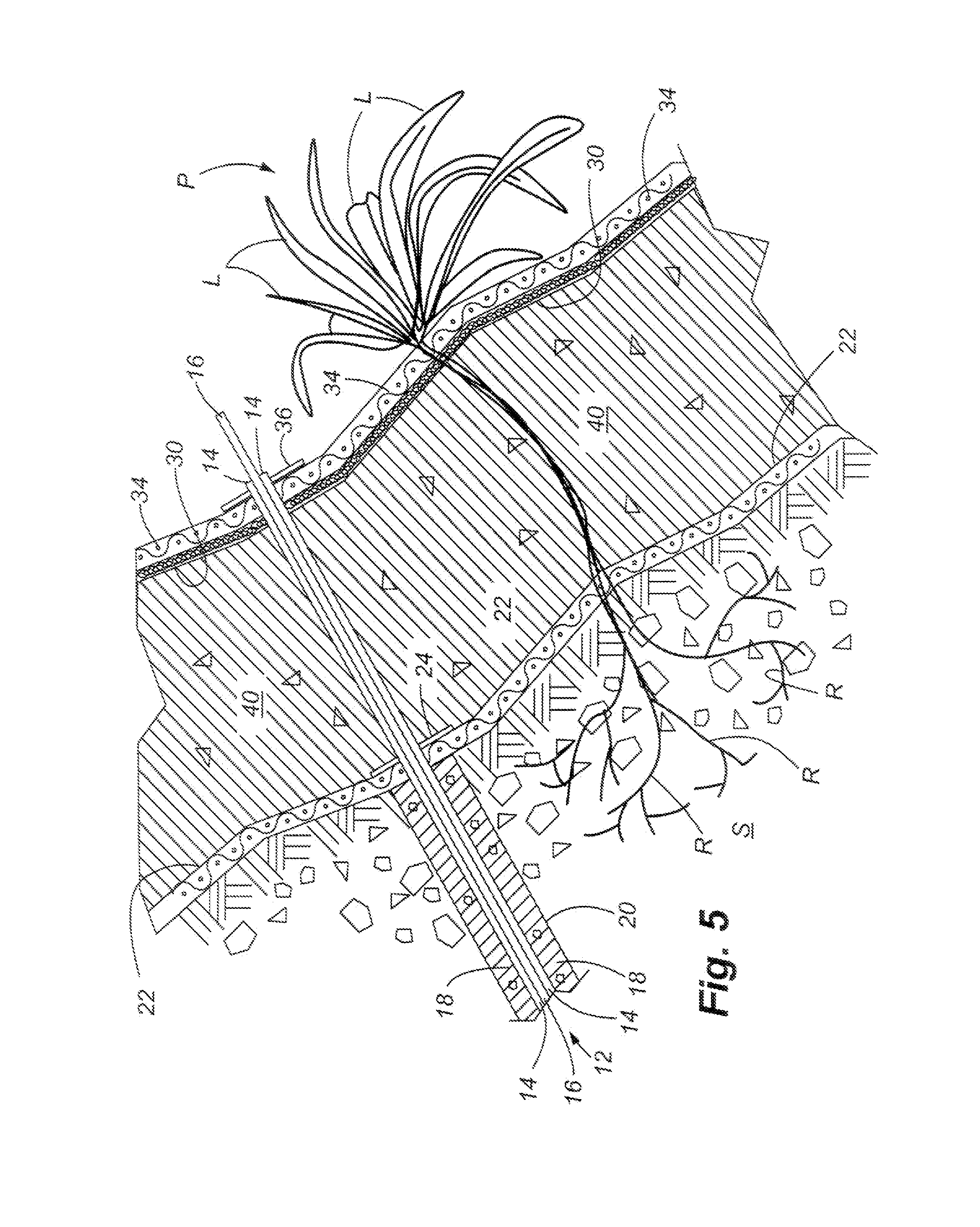 System and method for soil stabilization of sloping surface