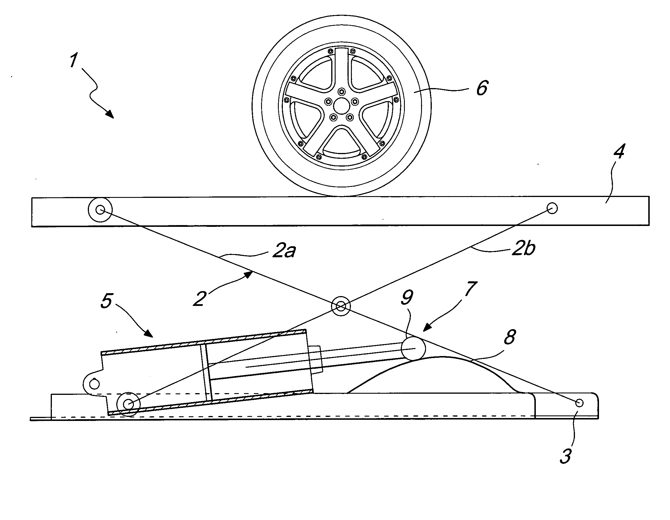 Lifting device, particularly for lifting wheels of vehicles and the like, for wheel balancing and tire removing machines