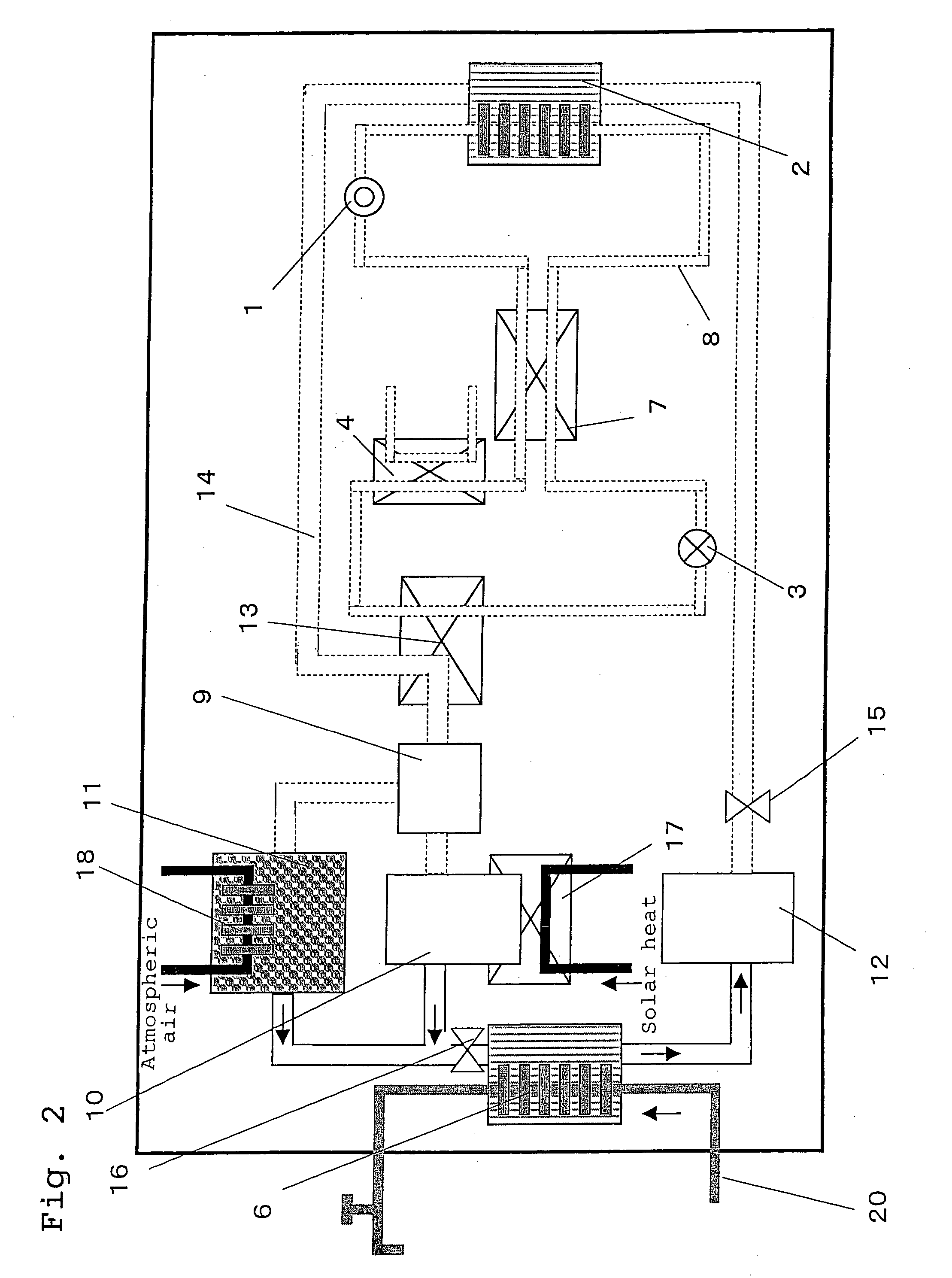 Regenerative heat pump system