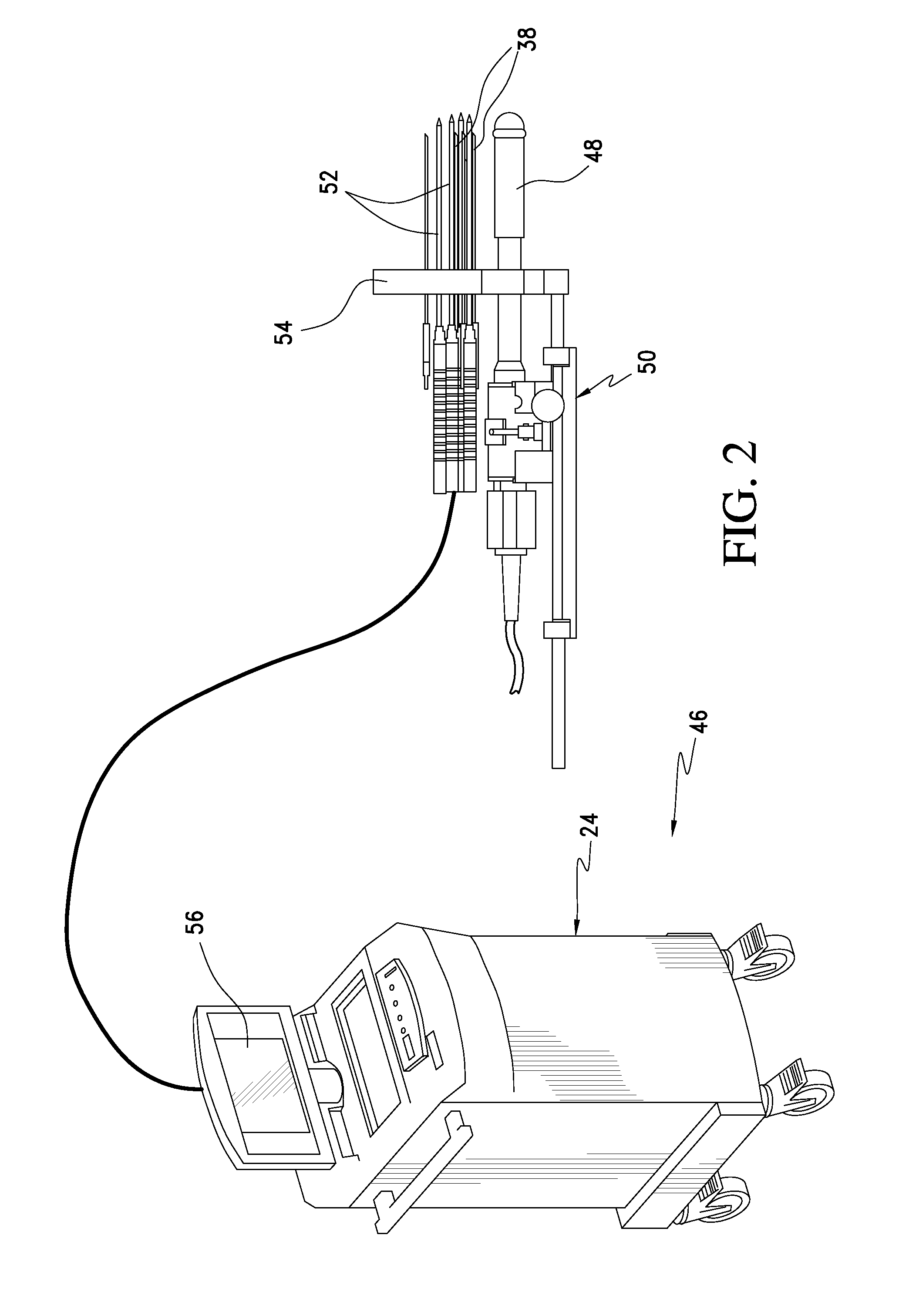 System for providing computer guided ablation of tissue
